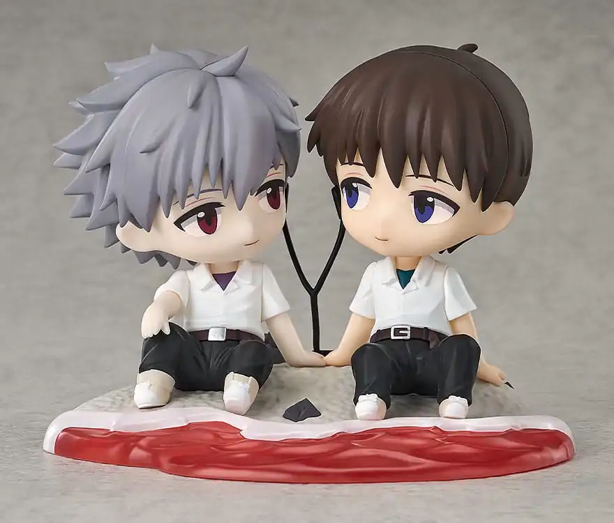 Rebuild of Evangelion Chibi figura Shinji Ikari & Kaworu Nagisa 8 cm    termékfotó