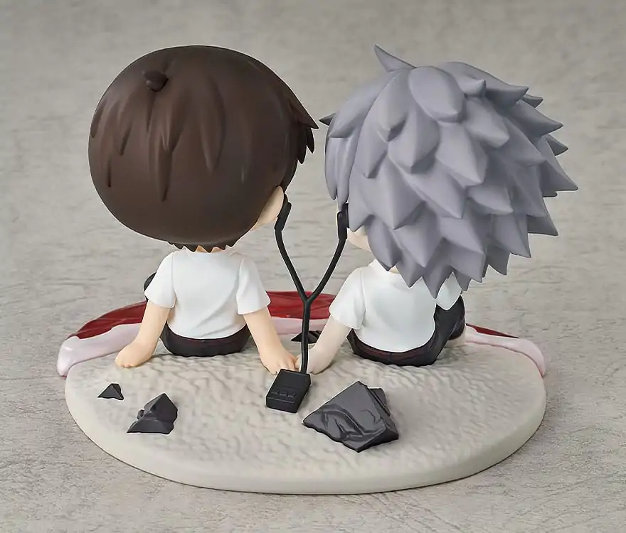 Rebuild of Evangelion Chibi figura Shinji Ikari & Kaworu Nagisa 8 cm    termékfotó