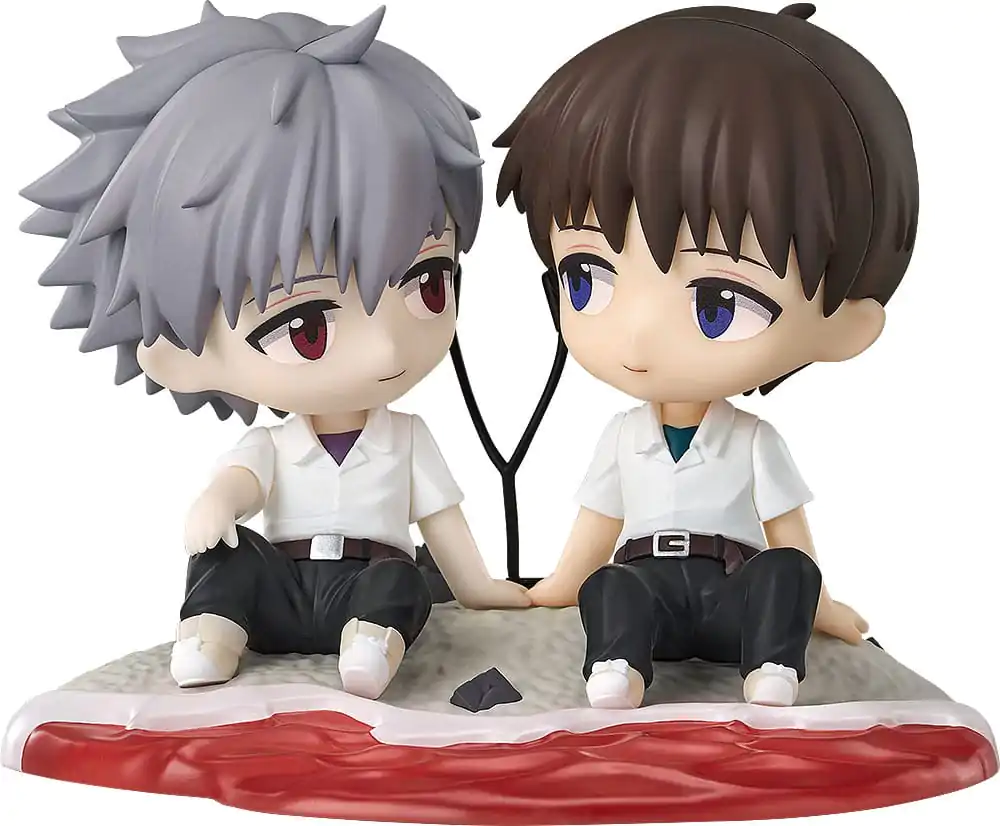 Rebuild of Evangelion Chibi figura Shinji Ikari & Kaworu Nagisa 8 cm    termékfotó
