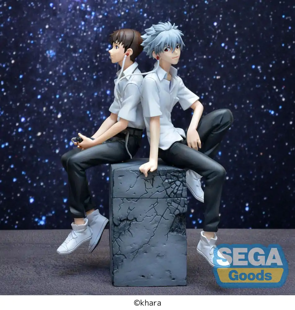Rebuild of Evangelion Luminasta Shinji &amp; Kaworu Evangelion: New Theatrical Edition Shinji Ver. PVC szobor figura 17 cm termékfotó
