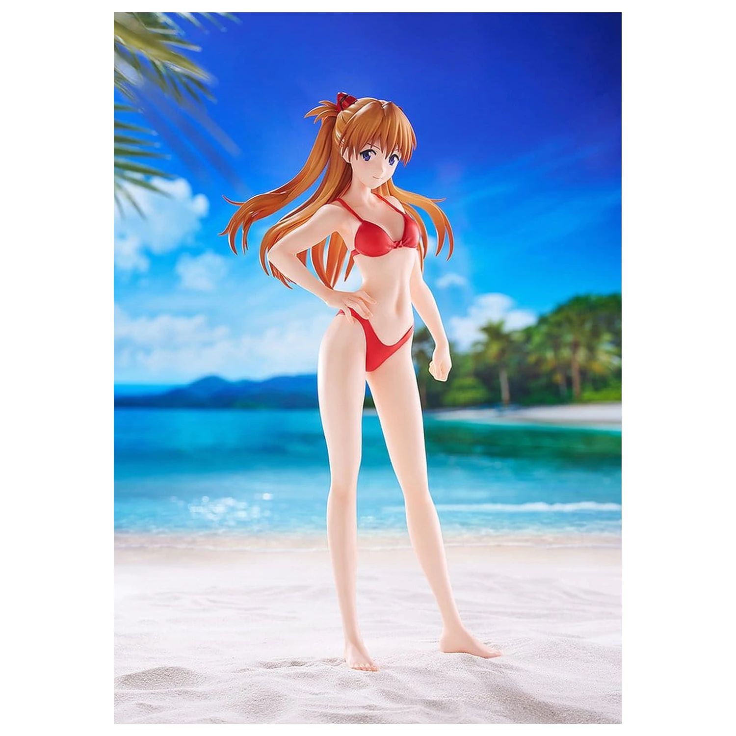Rebuild of Evangelion Pop Up Parade figura Beach Queens Asuka Shikinami Langley (Bikini Style) L mérete 23 cm termékfotó