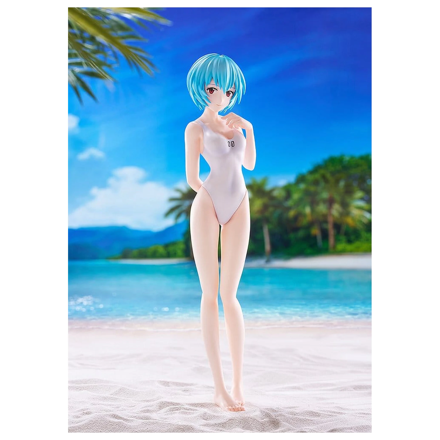 Rebuild of Evangelion Pop Up Parade figura Beach Queens Rei Ayanami (One-Piece Style) L mérete 22 cm termékfotó