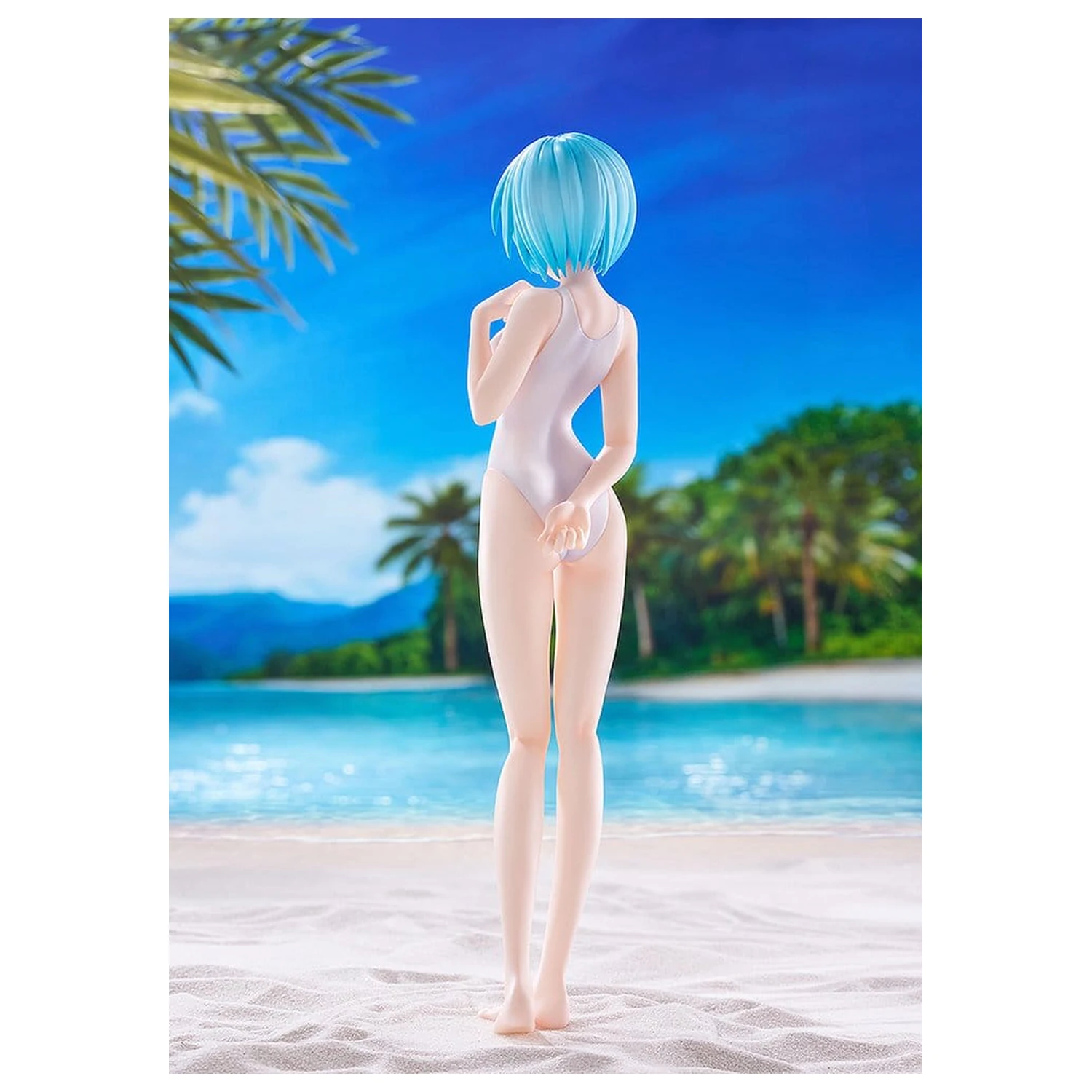 Rebuild of Evangelion Pop Up Parade figura Beach Queens Rei Ayanami (One-Piece Style) L mérete 22 cm termékfotó