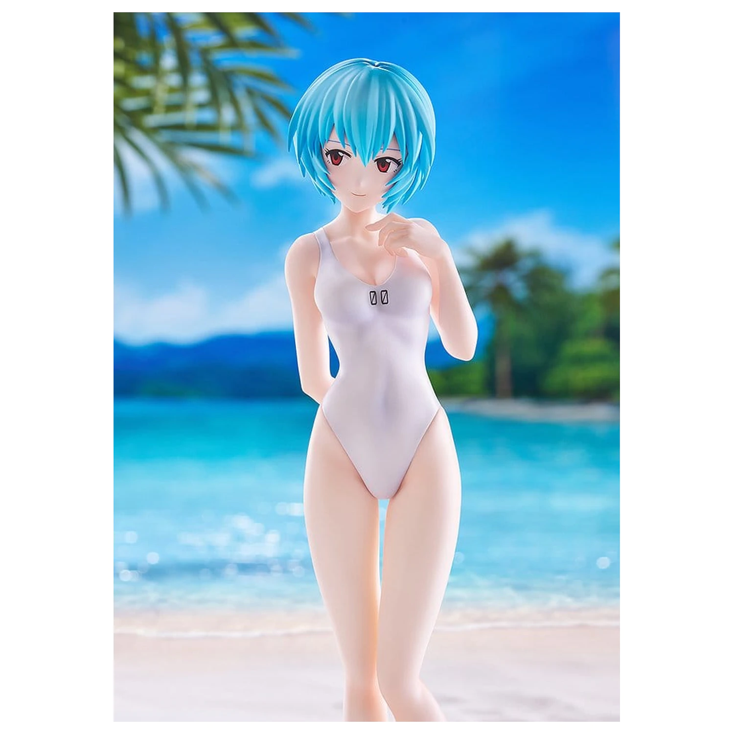 Rebuild of Evangelion Pop Up Parade figura Beach Queens Rei Ayanami (One-Piece Style) L mérete 22 cm termékfotó