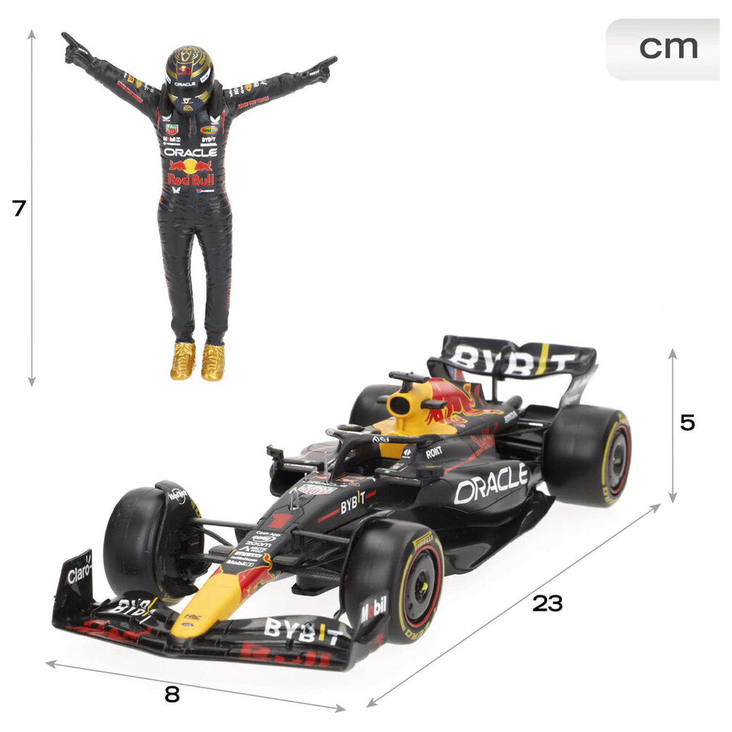 Red Bull F1 2023 Max Verstappen fém autó termékfotó