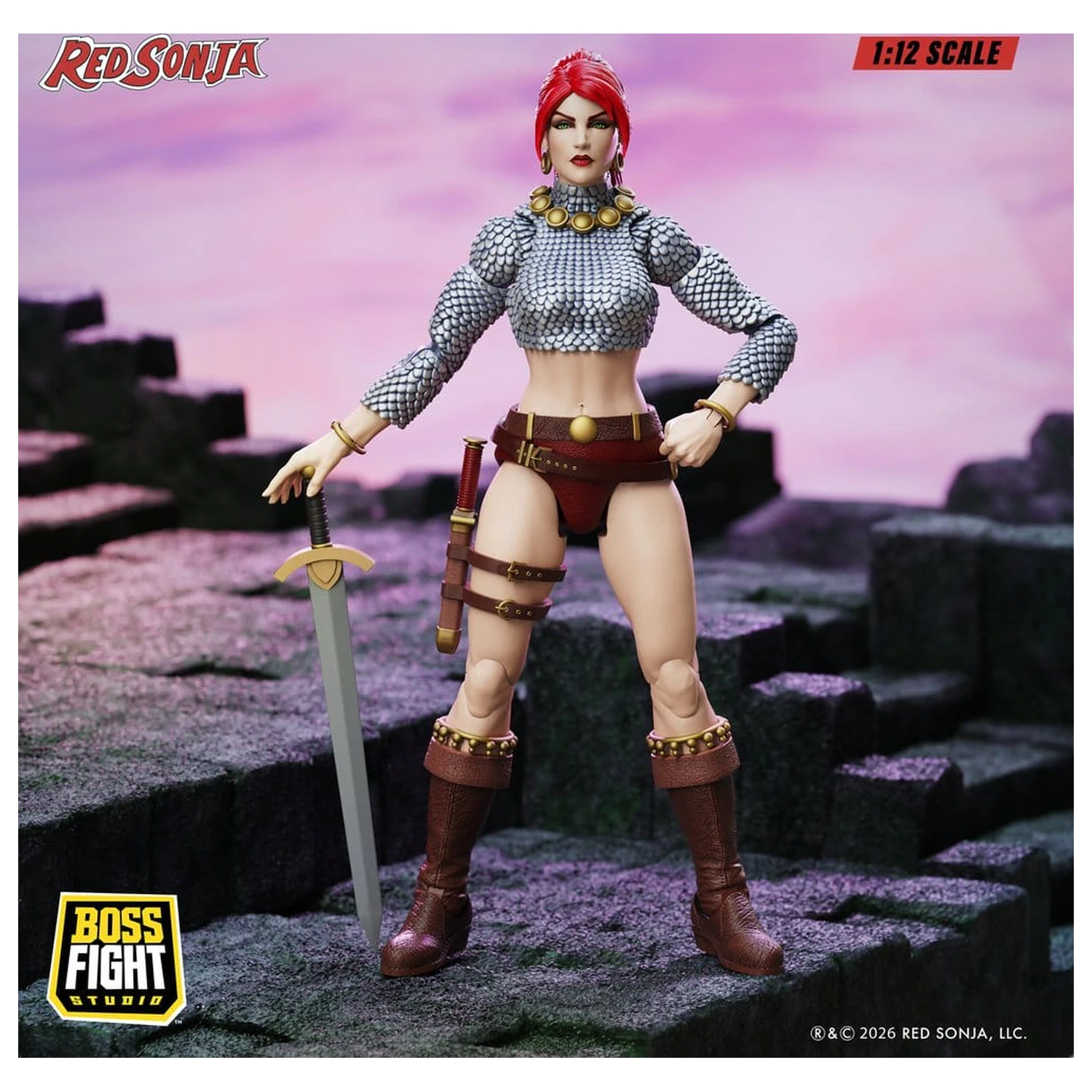 Red Sonja Epic H.A.C.K.S. akciófigura 1/12 Scale Immortal Red Sonja termékfotó