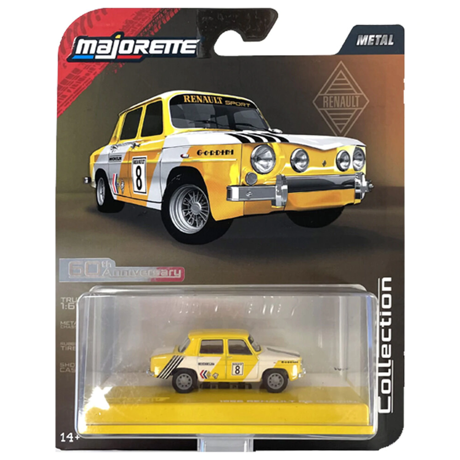 Renault R8 Gordini 1966 fém modell termékfotó