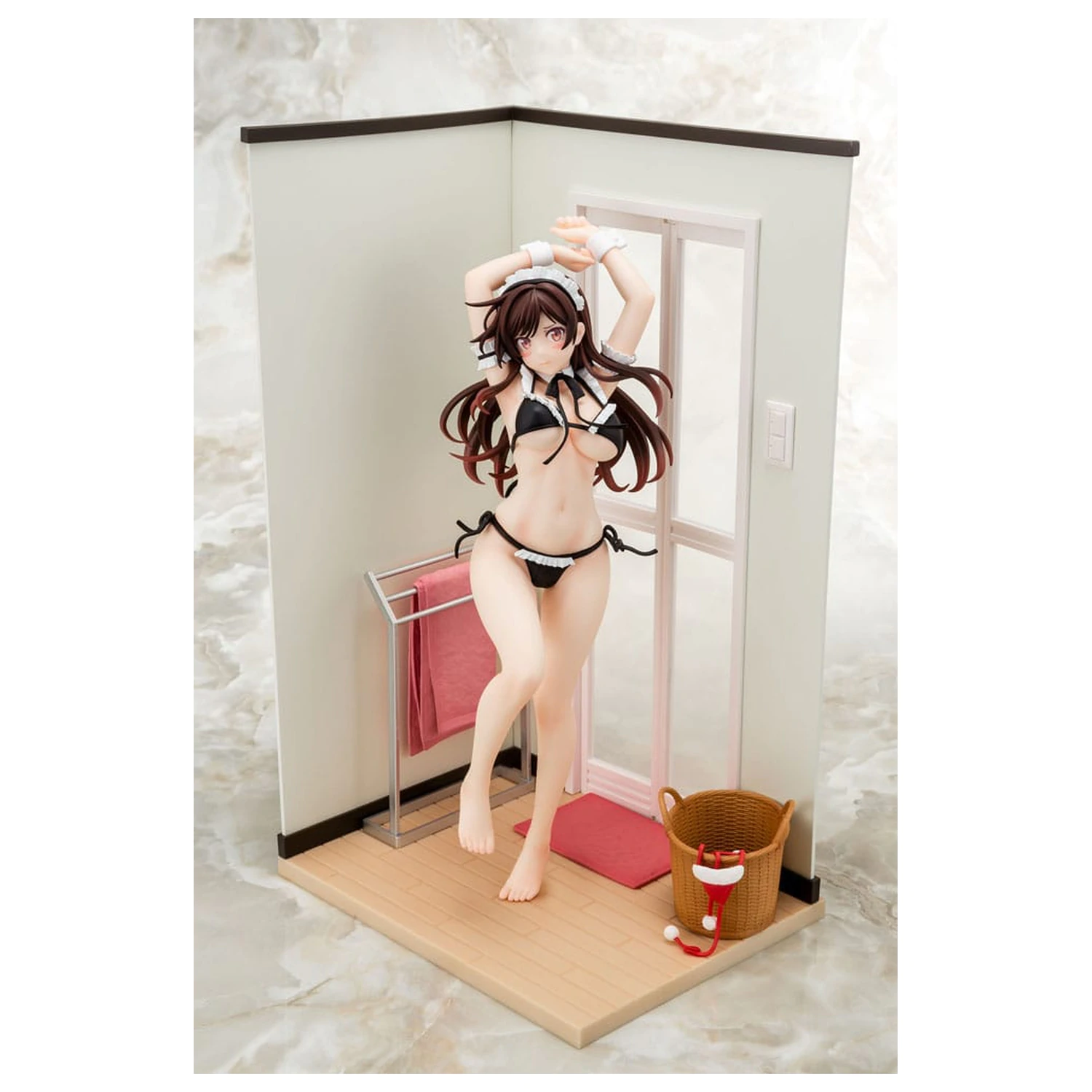 Rent-A-Girlfriend 1/6 Chizuru Mizuhara Maid Bikini ni Okigae PVC szobor figura 30 cm termékfotó