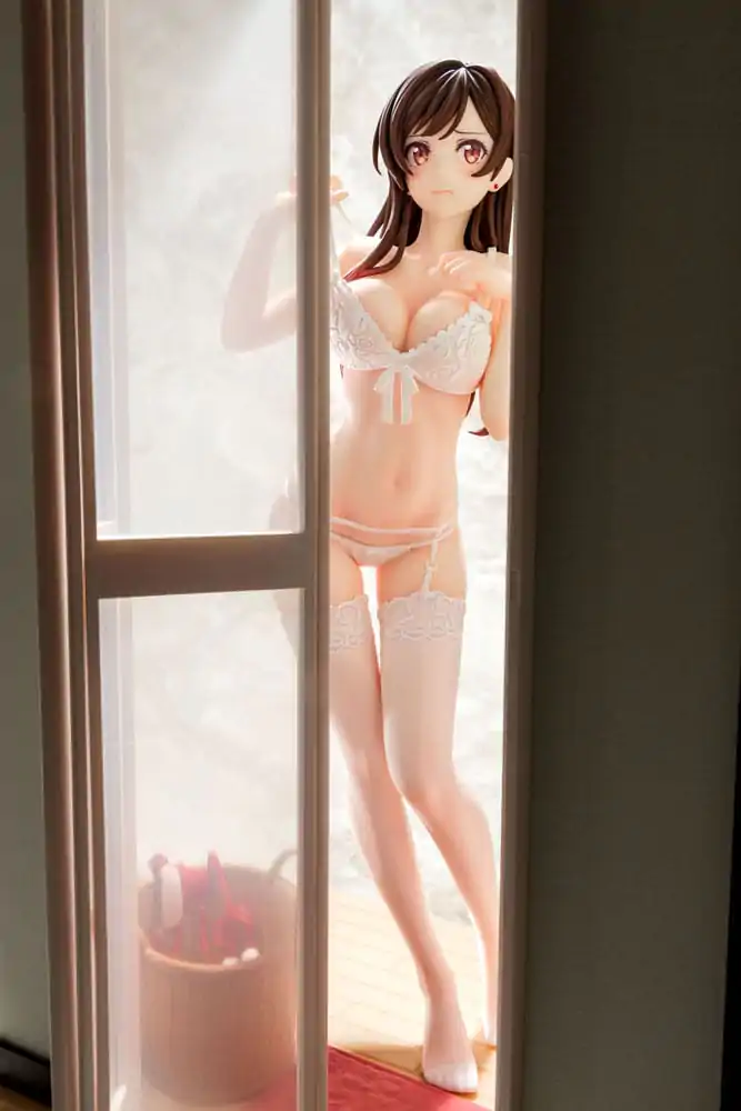 Rent-A-Girlfriend 1/6 Chizuru Mizuhara See-through lingerie figura angel white Ver. PVC szobor figura 23 cm termékfotó