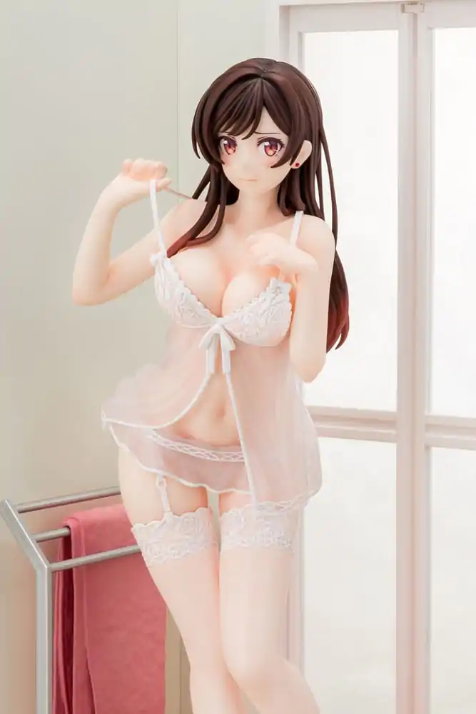 Rent-A-Girlfriend 1/6 Chizuru Mizuhara See-through lingerie figura angel white Ver. PVC szobor figura 23 cm termékfotó