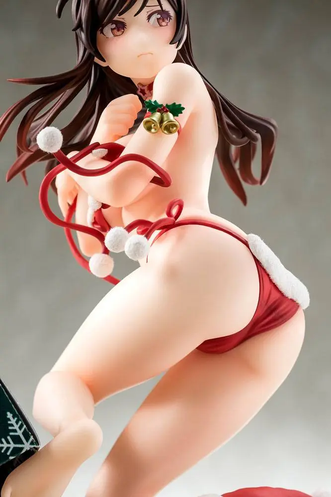 Rent-A-Girlfriend 1/6 Mizuhara Chizuru in a Santa Claus Bikini De Fluffy PVC szobor figura 24 cm termékfotó