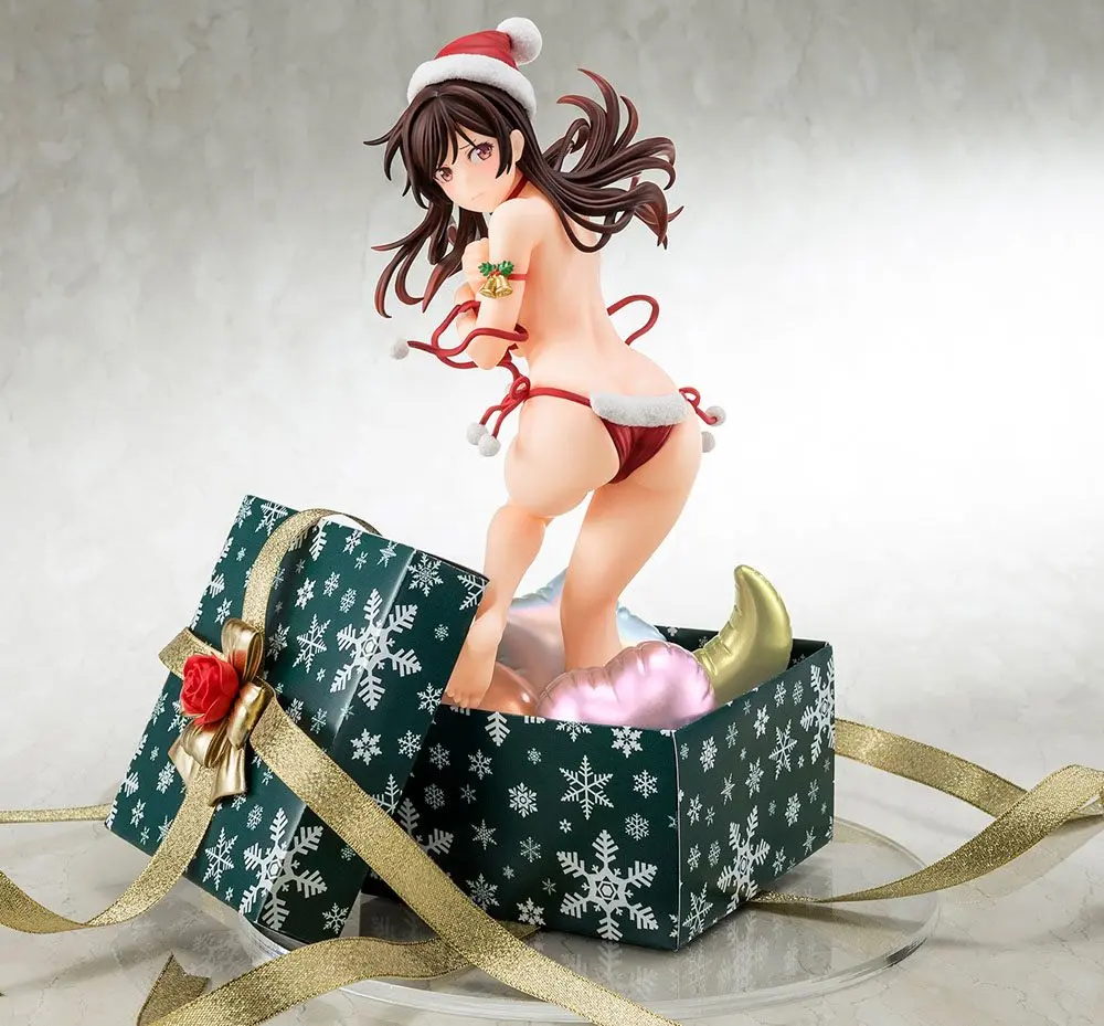 Rent-A-Girlfriend 1/6 Mizuhara Chizuru in a Santa Claus Bikini De Fluffy PVC szobor figura 24 cm termékfotó