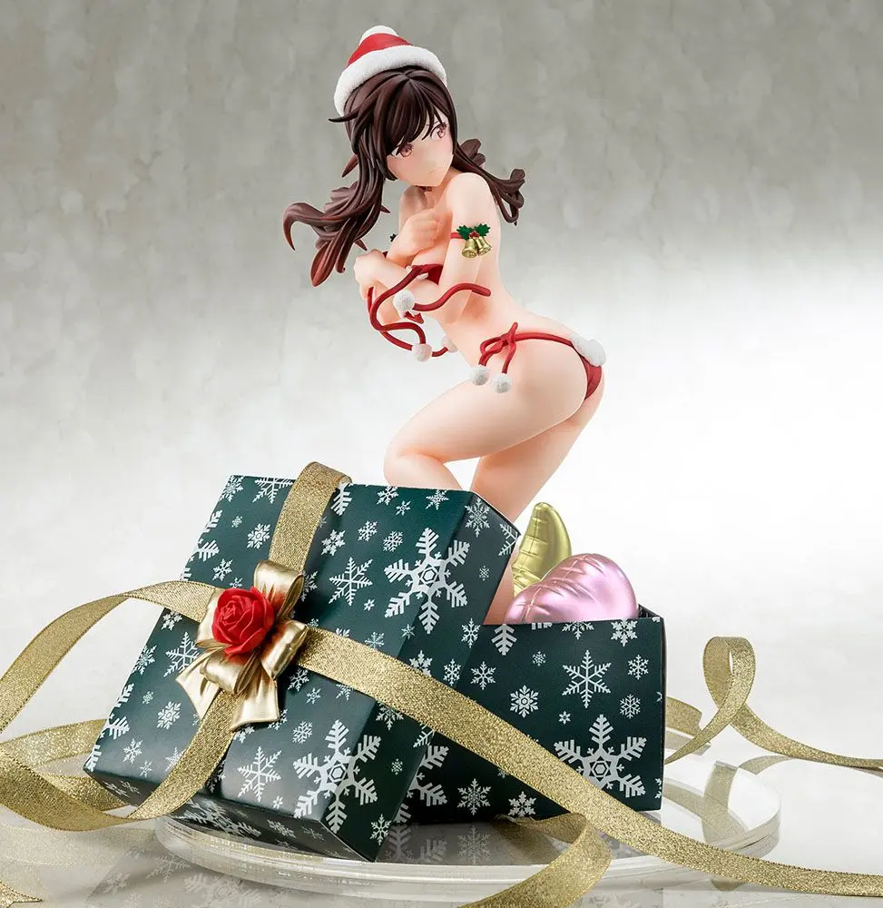 Rent-A-Girlfriend 1/6 Mizuhara Chizuru in a Santa Claus Bikini De Fluffy PVC szobor figura 24 cm termékfotó
