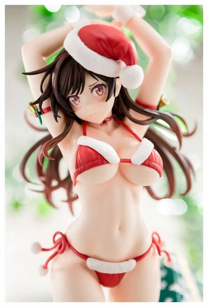 Rent-A-Girlfriend 1/6 Mizuhara Chizuru Santa Bikini de Fuwamoko 2nd Xmas PVC szobor figura 26 cm termékfotó