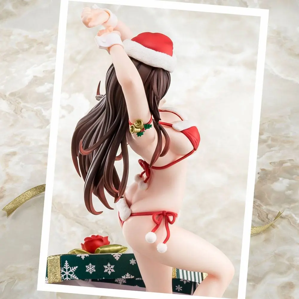 Rent-A-Girlfriend 1/6 Mizuhara Chizuru Santa Bikini de Fuwamoko 2nd Xmas PVC szobor figura 26 cm termékfotó
