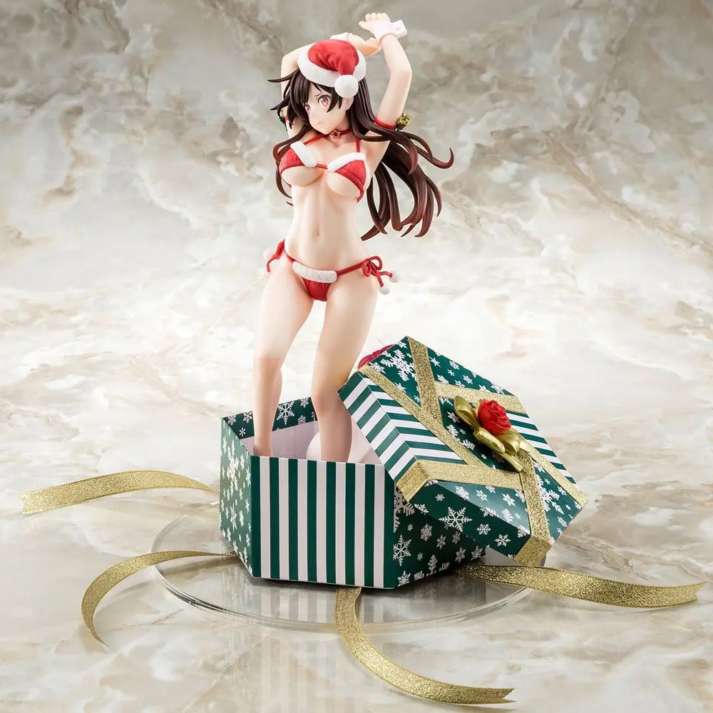 Rent-A-Girlfriend 1/6 Mizuhara Chizuru Santa Bikini de Fuwamoko 2nd Xmas PVC szobor figura 26 cm termékfotó