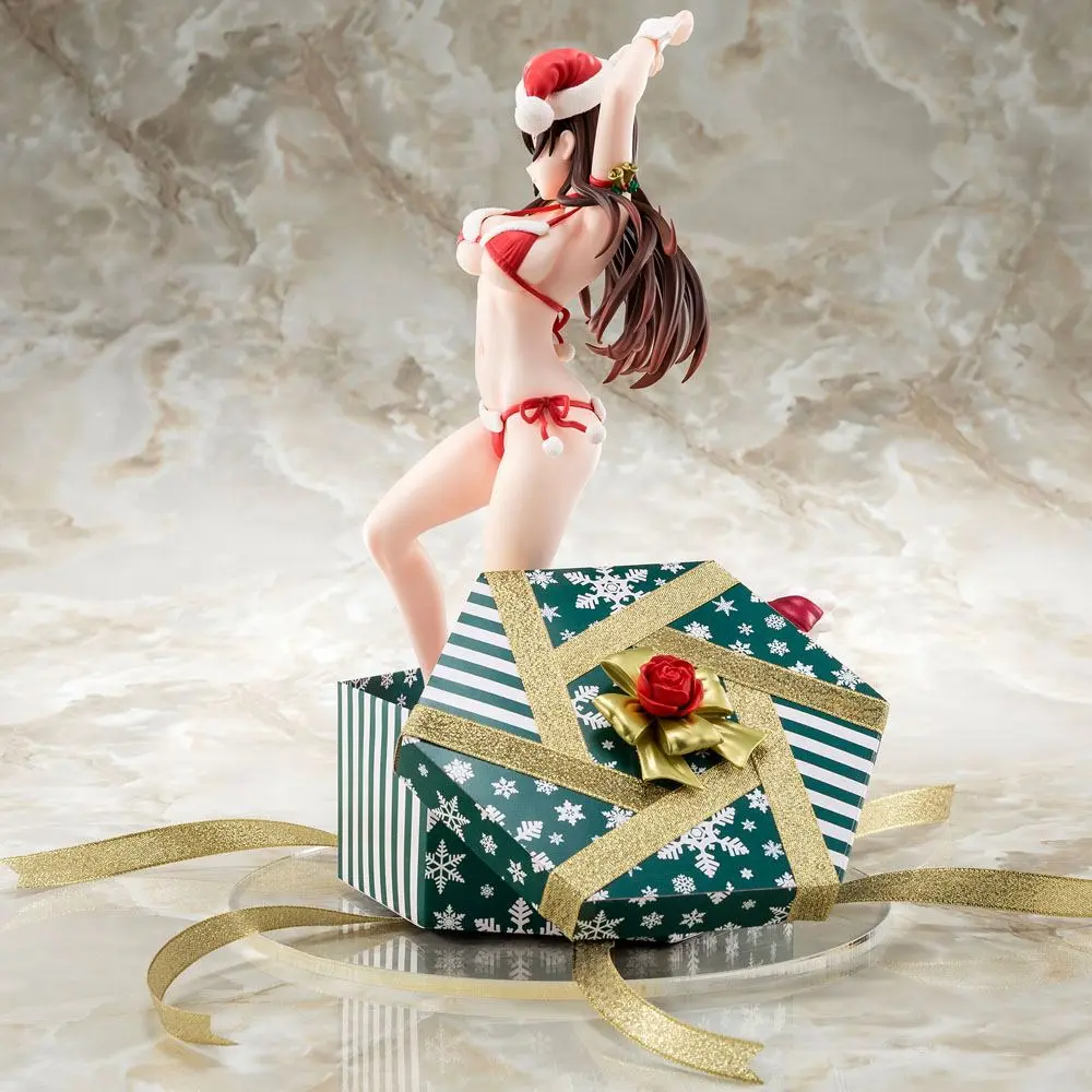 Rent-A-Girlfriend 1/6 Mizuhara Chizuru Santa Bikini de Fuwamoko 2nd Xmas PVC szobor figura 26 cm termékfotó
