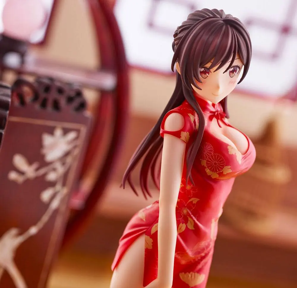 Rent a Girlfriend 1/7 Chizuru Mizuhara China Dress Ver. PVC szobor figura 24 cm termékfotó