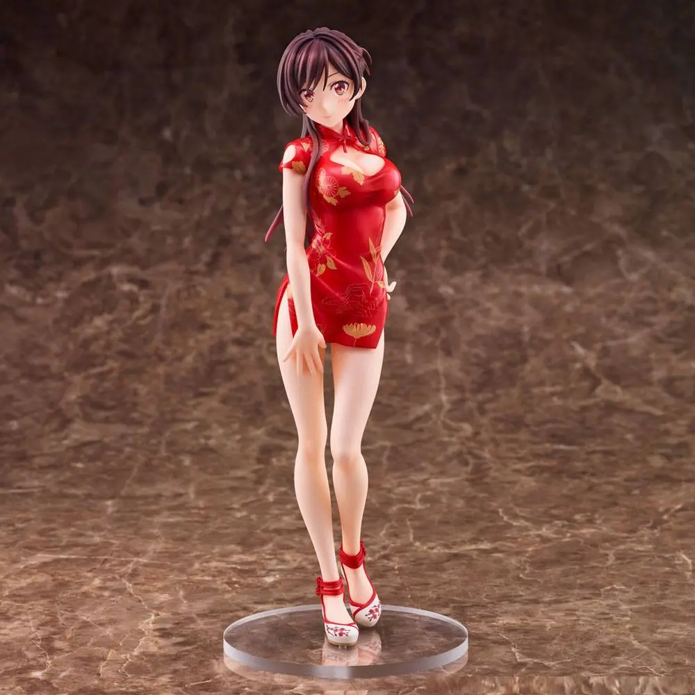 Rent a Girlfriend 1/7 Chizuru Mizuhara China Dress Ver. PVC szobor figura 24 cm termékfotó