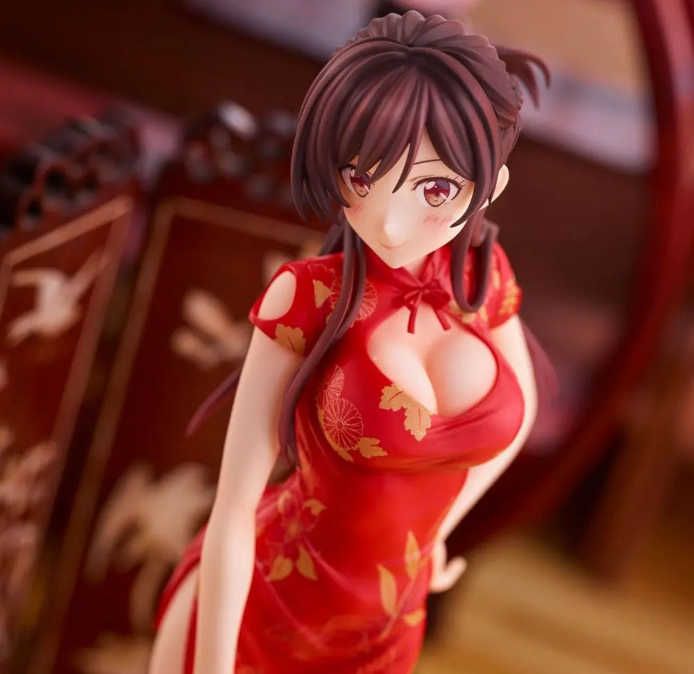 Rent a Girlfriend 1/7 Chizuru Mizuhara China Dress Ver. PVC szobor figura 24 cm termékfotó