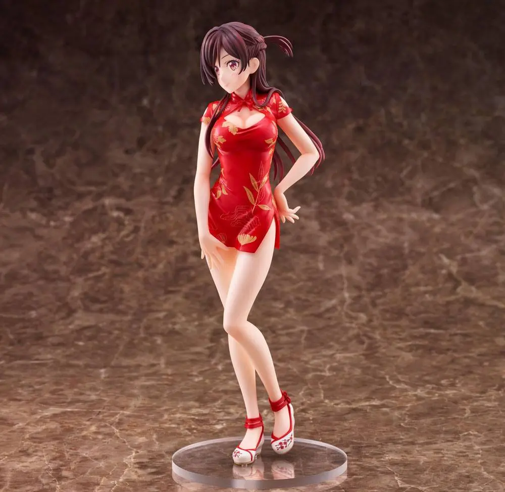 Rent a Girlfriend 1/7 Chizuru Mizuhara China Dress Ver. PVC szobor figura 24 cm termékfotó