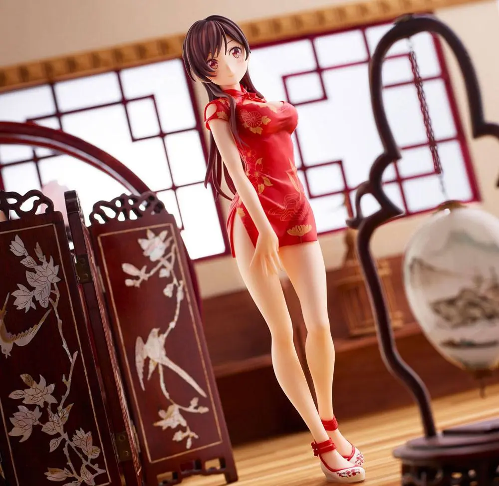 Rent a Girlfriend 1/7 Chizuru Mizuhara China Dress Ver. PVC szobor figura 24 cm termékfotó