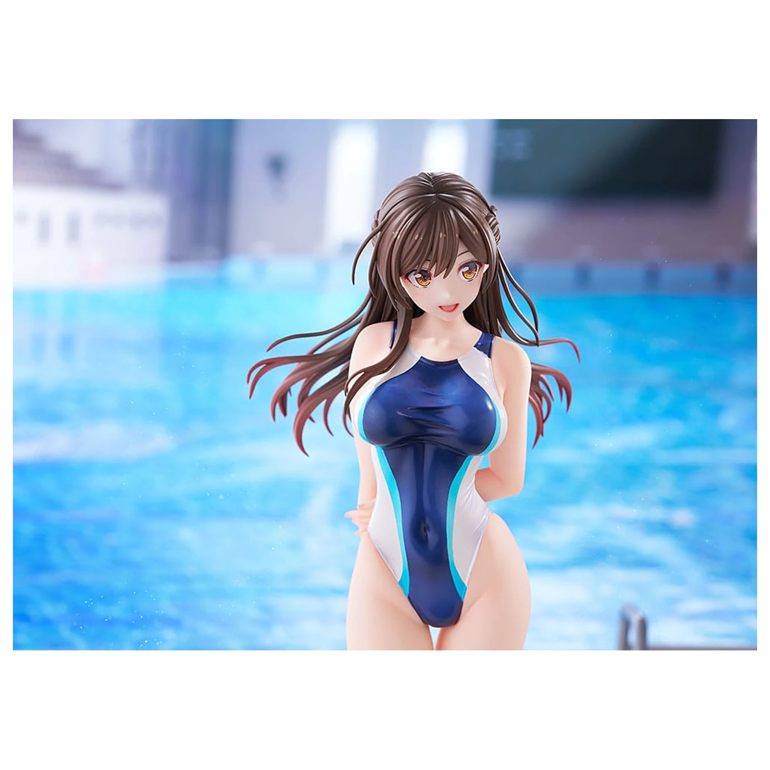 Rent-a-Girlfriend 1/7 Chizuru Mizuhara Light Blue Line Swimwear Ver. PVC szobor figura 25 cm termékfotó