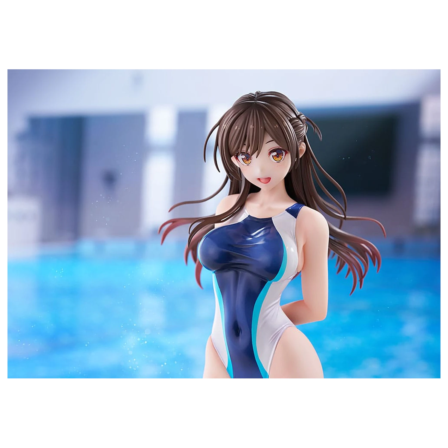 Rent-a-Girlfriend 1/7 Chizuru Mizuhara Light Blue Line Swimwear Ver. PVC szobor figura 25 cm termékfotó