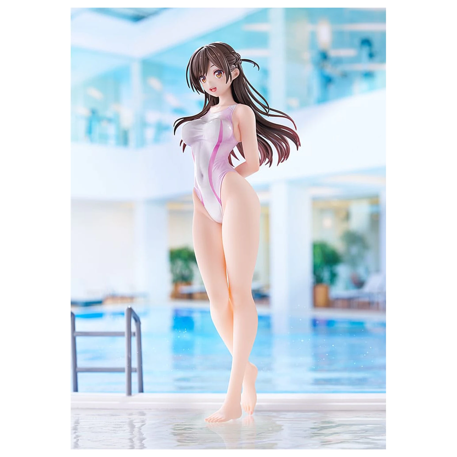 Rent-a-Girlfriend 1/7 Chizuru Mizuhara Pink Line Swimwear Ver. PVC szobor figura 25 cm termékfotó