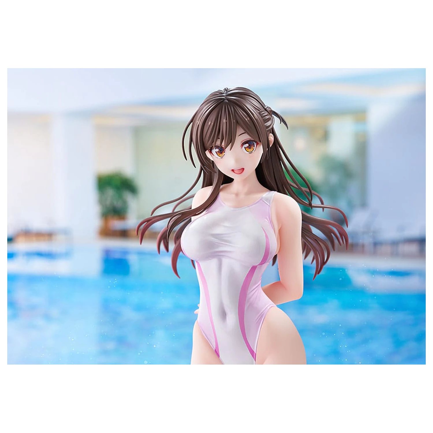 Rent-a-Girlfriend 1/7 Chizuru Mizuhara Pink Line Swimwear Ver. PVC szobor figura 25 cm termékfotó