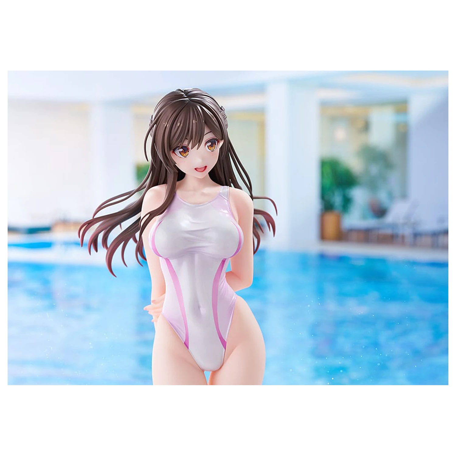 Rent-a-Girlfriend 1/7 Chizuru Mizuhara Pink Line Swimwear Ver. PVC szobor figura 25 cm termékfotó