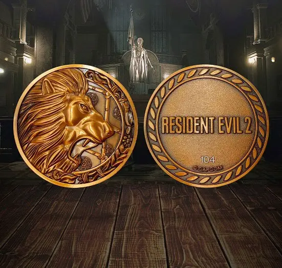 Resident Evil 2 1/1 Lion Medallion replika termékfotó