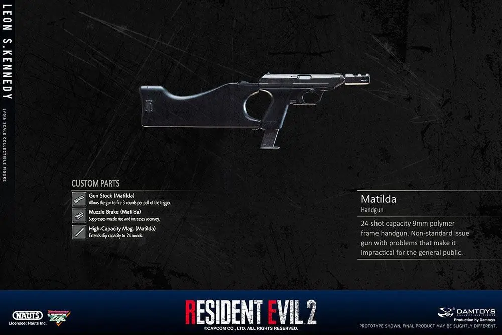 Resident Evil 2 1/6 Leon S. Kennedy akciófigura 30 cm termékfotó