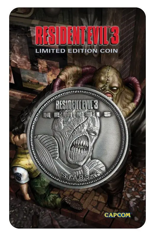 Resident Evil 3 Nemesis Gyűjthető érme Limitált kiadás termékfotó