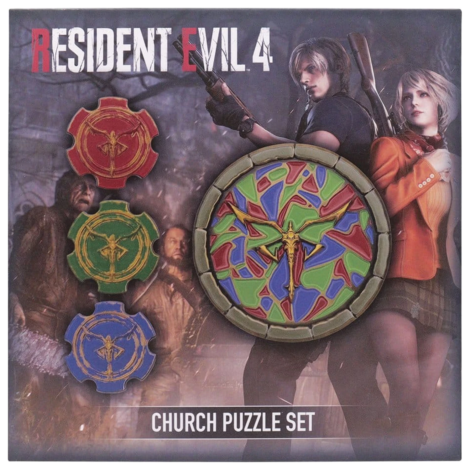 Resident Evil 4 replika Church puzzle Medallion Set termékfotó