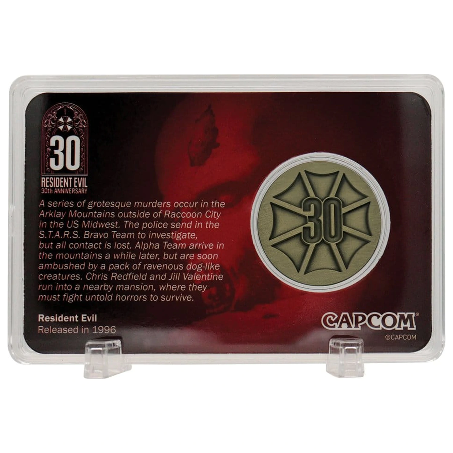 Resident Evil Gyűjthető érme 30th Anniversary Antique Brass termékfotó