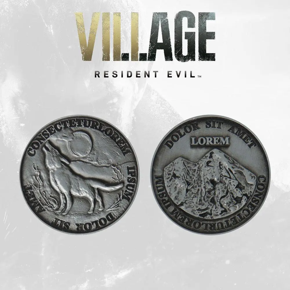 Resident Evil VIII Sammelmünze Currency Limited Edition termékfotó