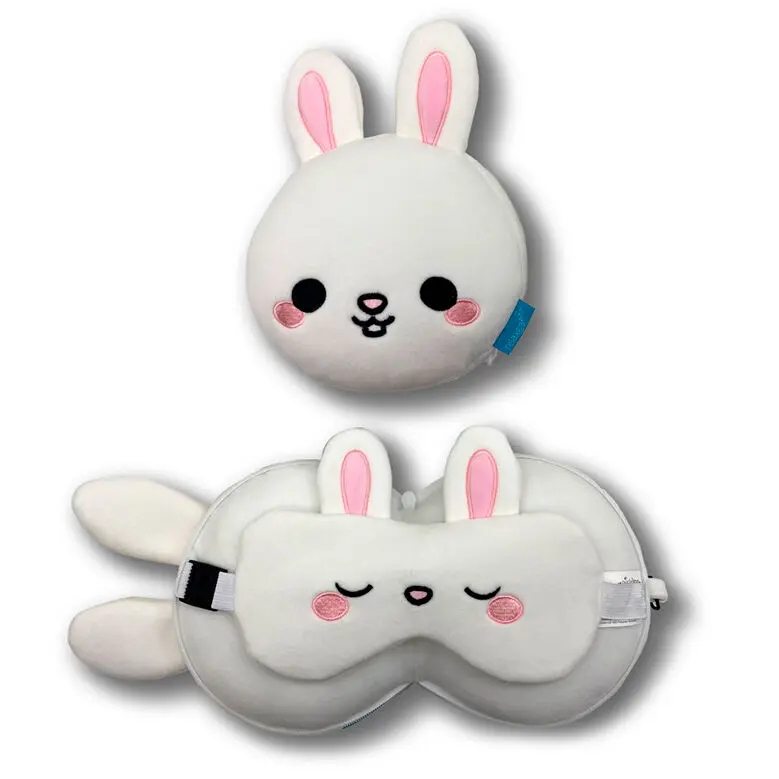 Relaxeazzz Adoramals Frances Rabbit utazó párna és szemtakaró termékfotó