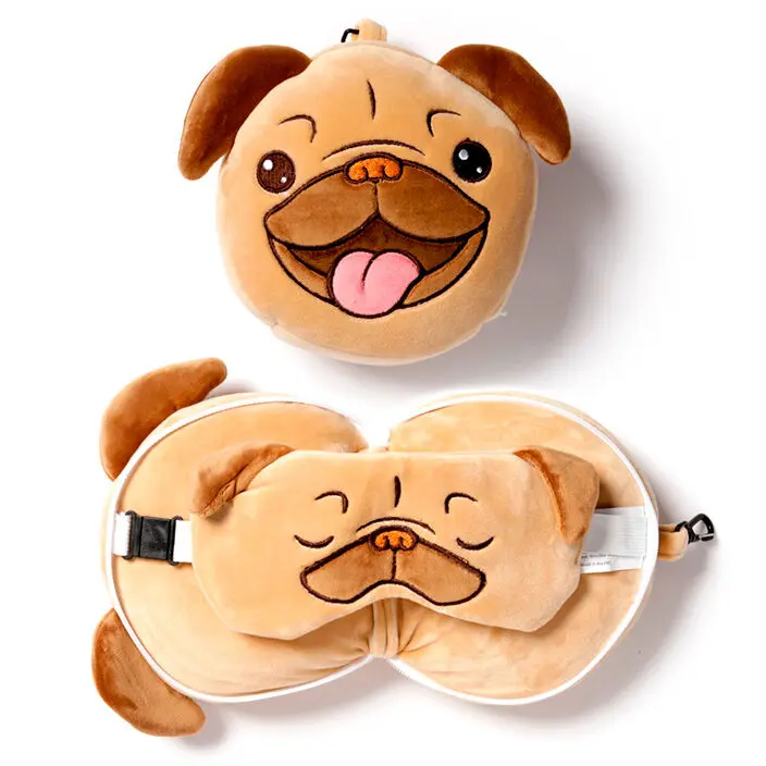 Relaxeazzz Adoramals Pug dog utazó párna és szemtakaró termékfotó