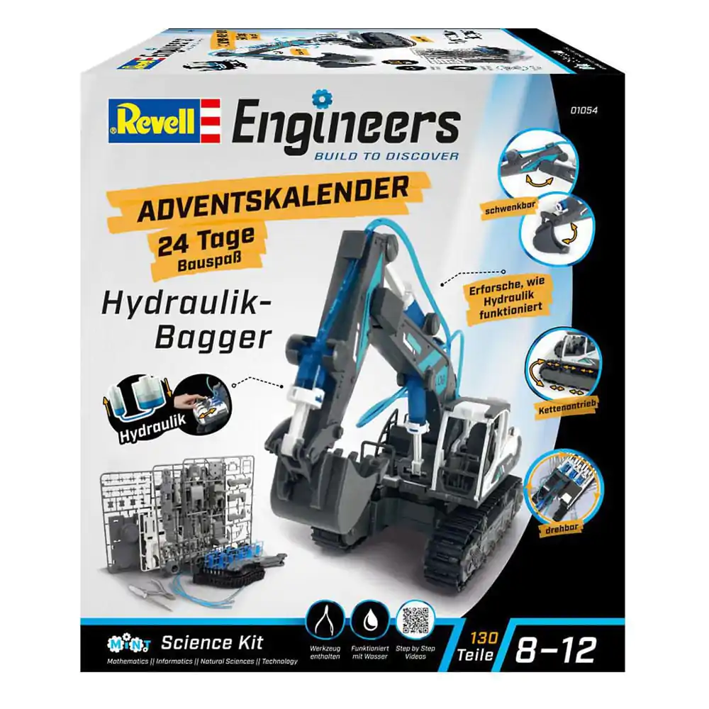 Revell Engineers Hydraulic excavator modell készlet adventi kalendárium termékfotó