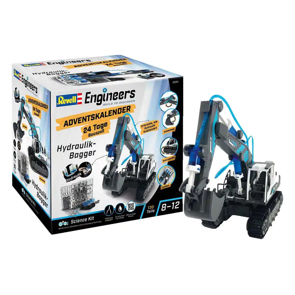 Revell Engineers Hydraulic excavator modell készlet adventi kalendárium termékfotó