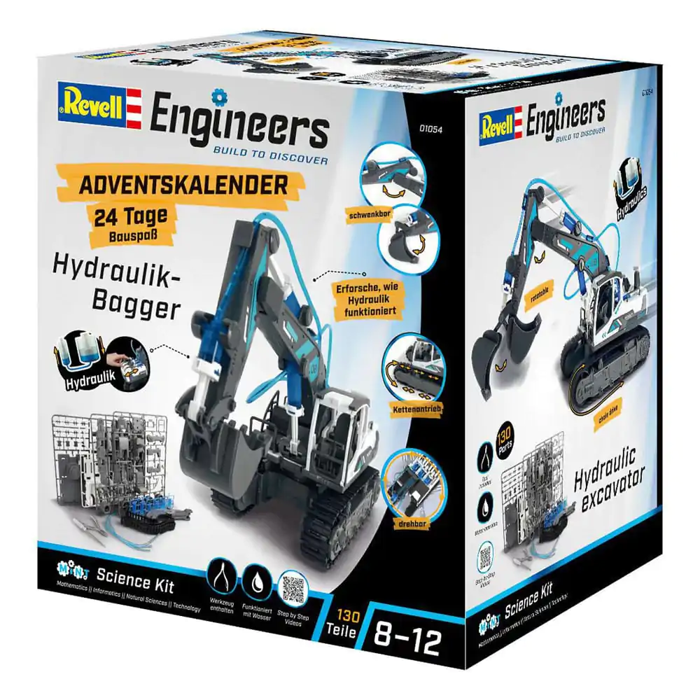 Revell Engineers Hydraulic excavator modell készlet adventi kalendárium termékfotó