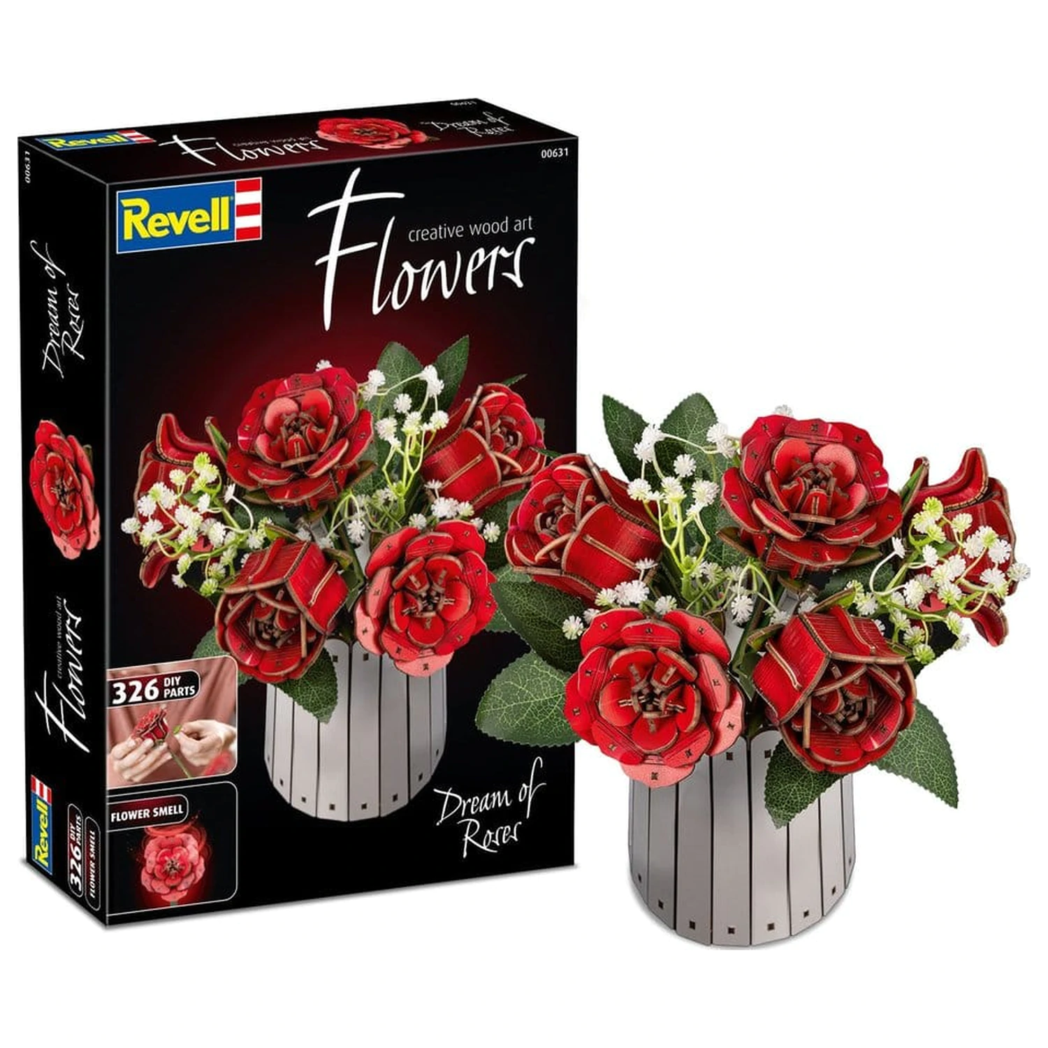 Revell Flowers Wooden Flowers Dream of Roses fa építőkészlet 22 cm termékfotó