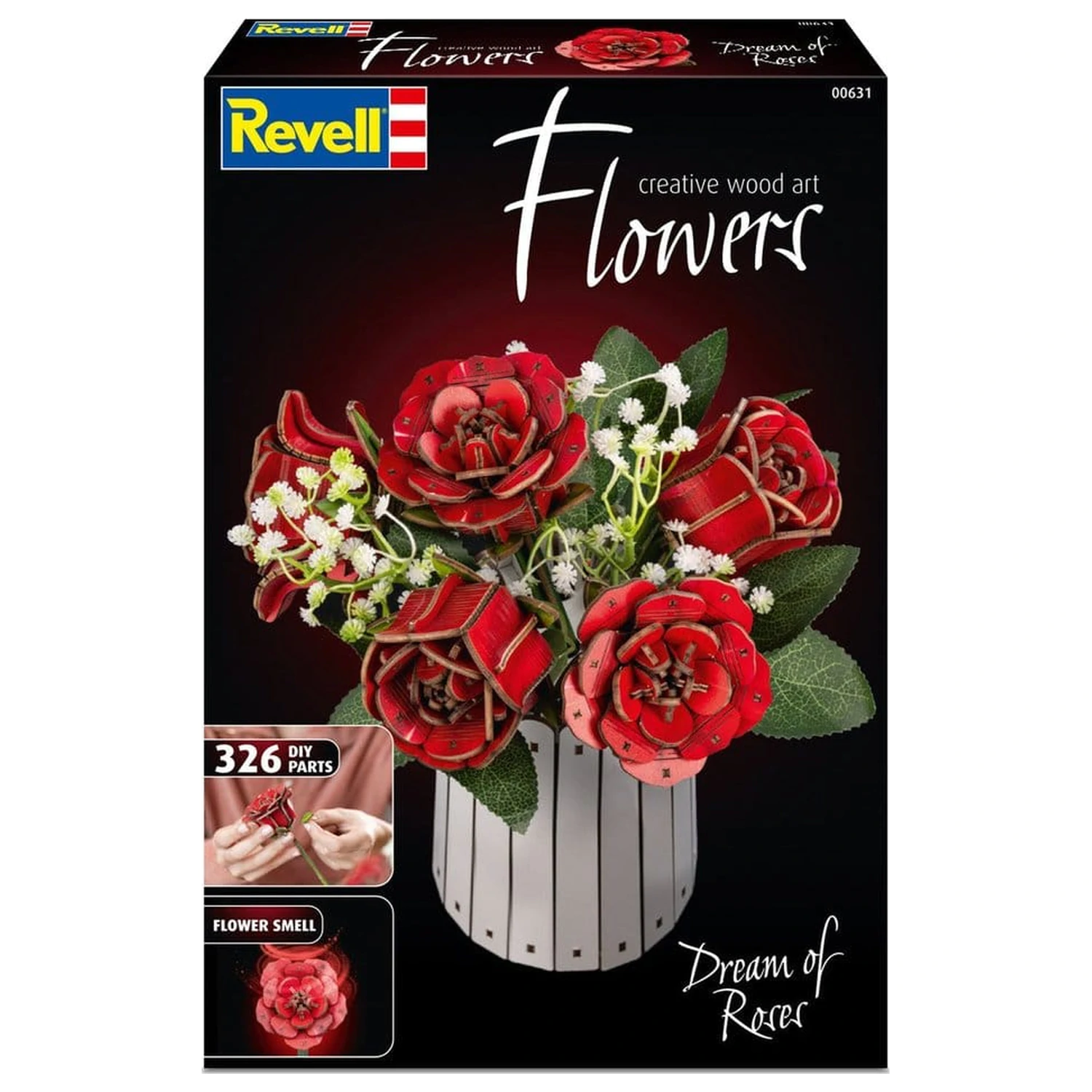Revell Flowers Wooden Flowers Dream of Roses fa építőkészlet 22 cm termékfotó