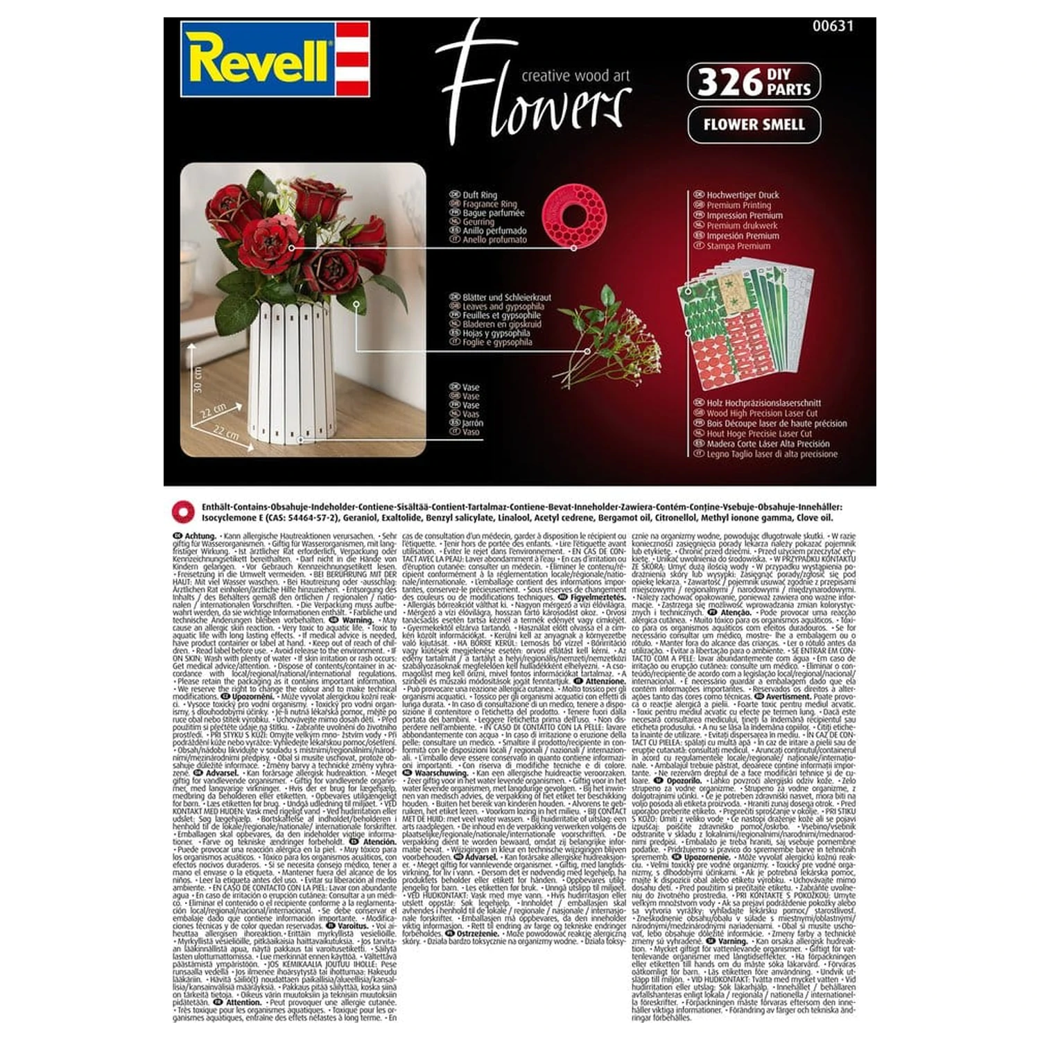 Revell Flowers Wooden Flowers Dream of Roses fa építőkészlet 22 cm termékfotó