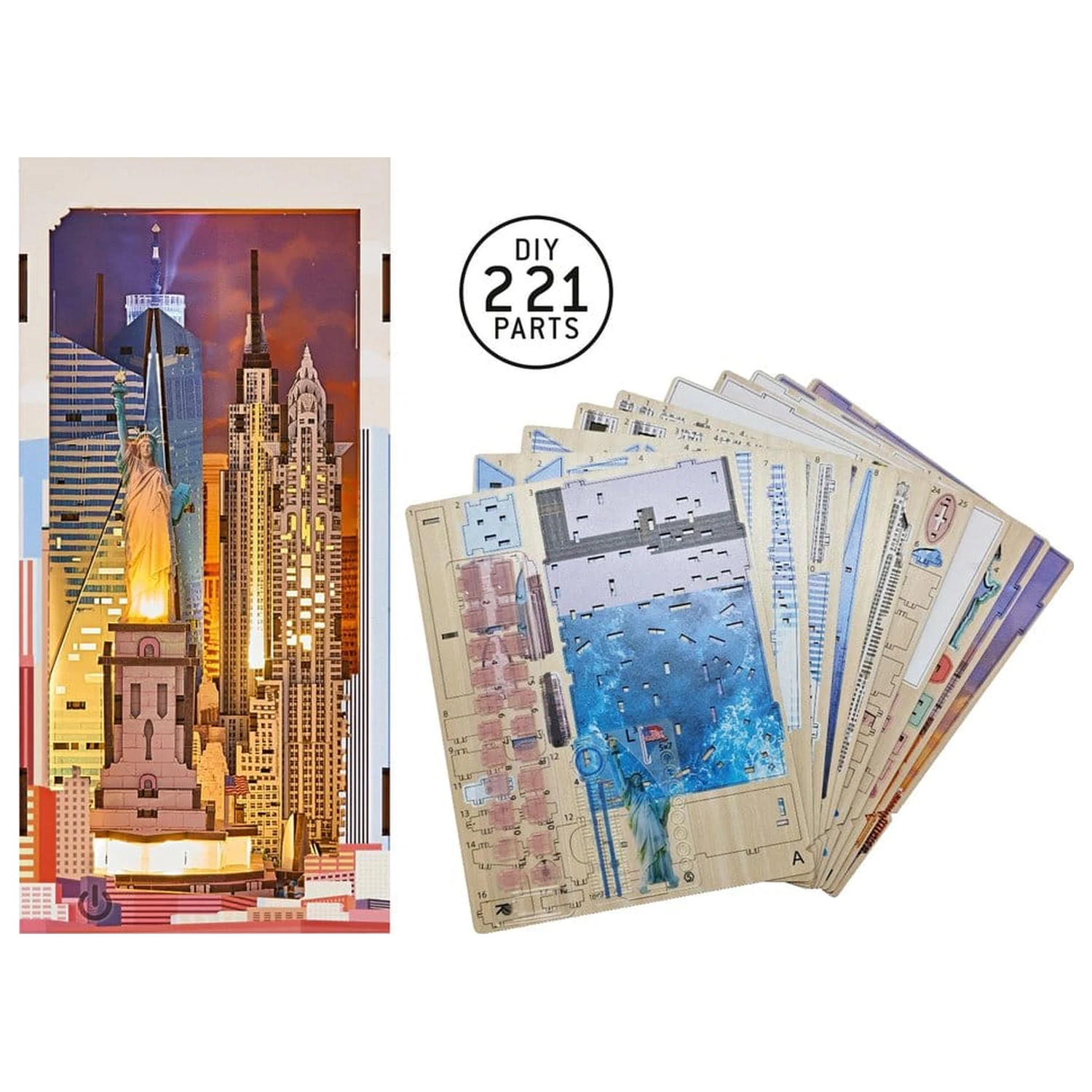Revell Tiny Adventures Book Nook Mini Diorama New York 18 cm termékfotó