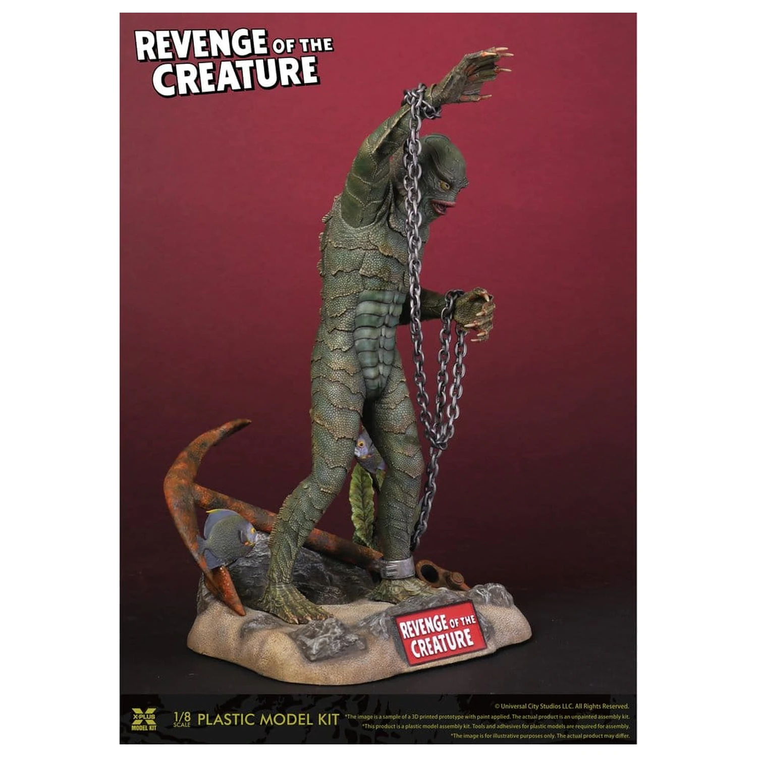 Revenge of the Creature Műanyag modell készlet 1/8 Revenge of the Creature 28 cm (Reproduction) termékfotó