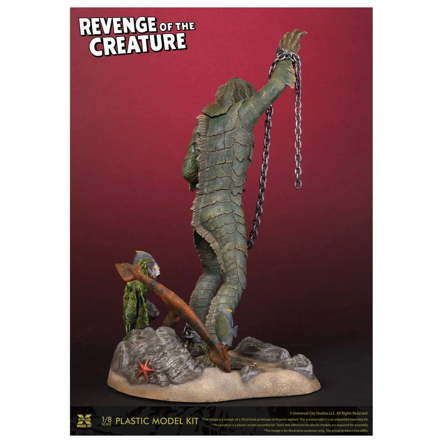 Revenge of the Creature Műanyag modell készlet 1/8 Revenge of the Creature 28 cm (Reproduction) termékfotó