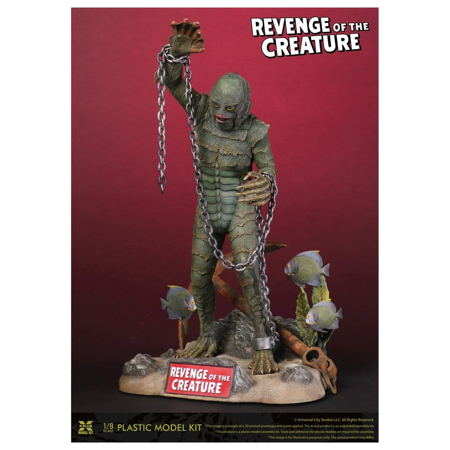 Revenge of the Creature Műanyag modell készlet 1/8 Revenge of the Creature 28 cm (Reproduction) termékfotó