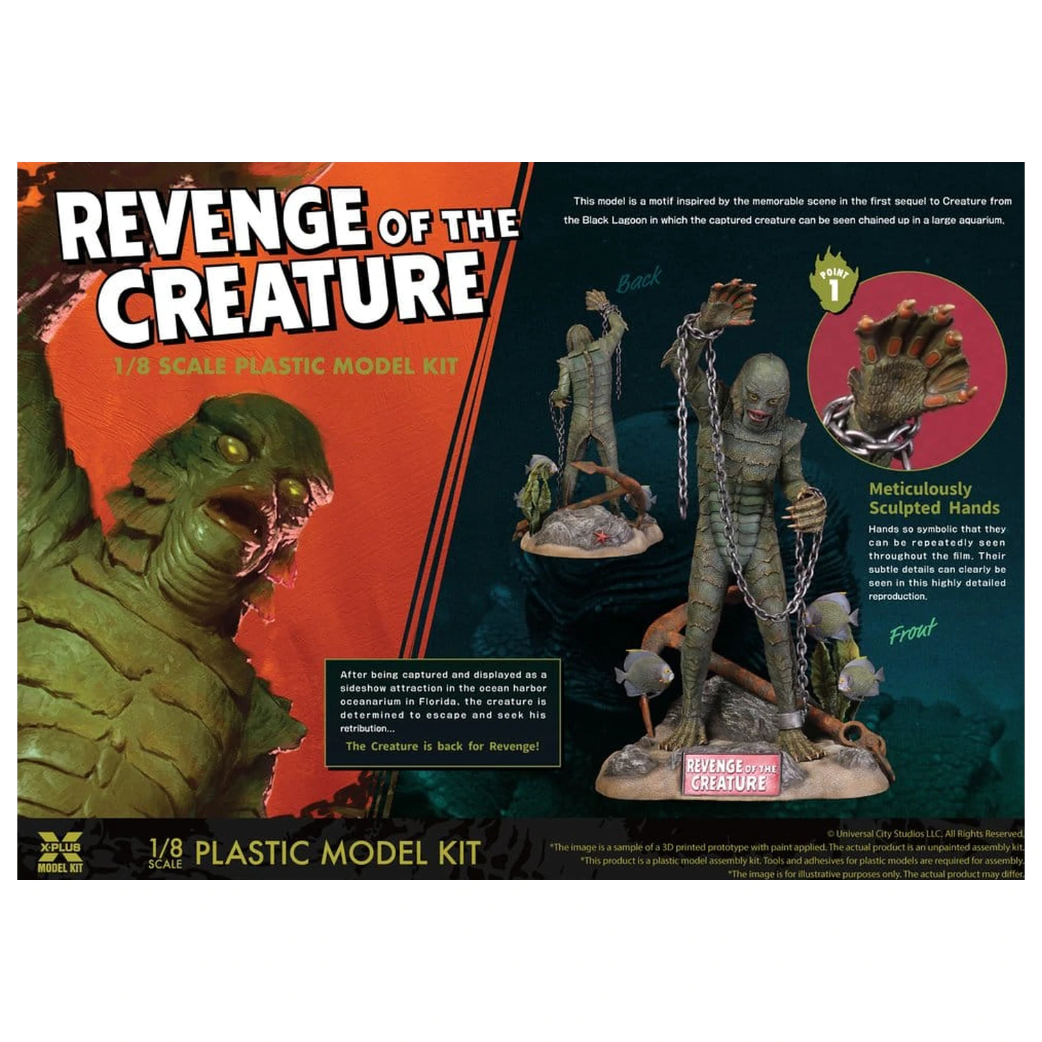 Revenge of the Creature Műanyag modell készlet 1/8 Revenge of the Creature 28 cm (Reproduction) termékfotó